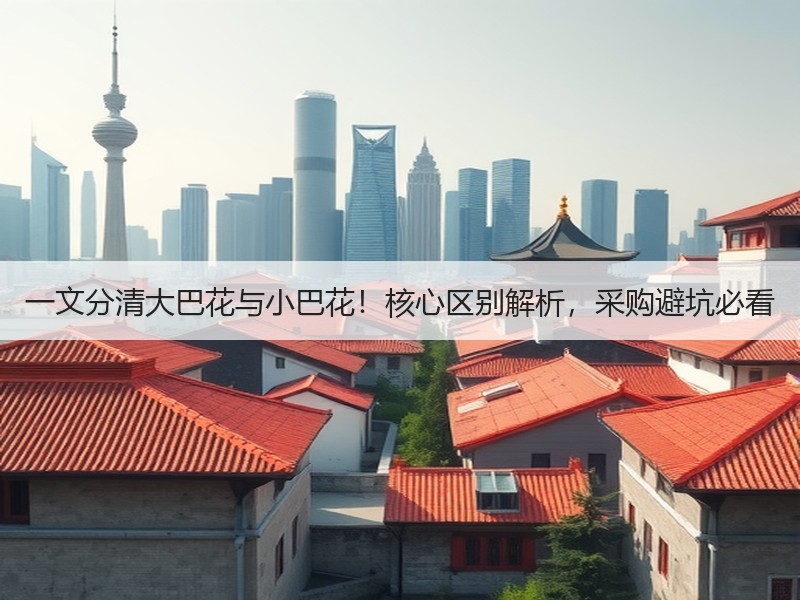 一文分清大巴花与小巴花！核心区别解析，采购避坑必看