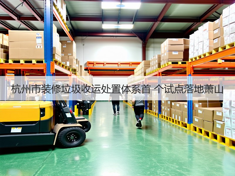 杭州市装修垃圾收运处置体系首 个试点落地萧山
