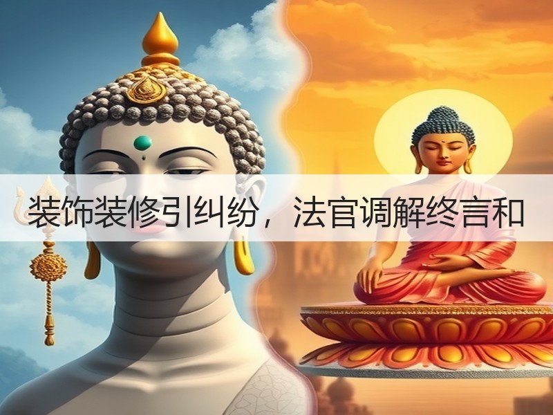 装饰装修引纠纷，法官调解终言和