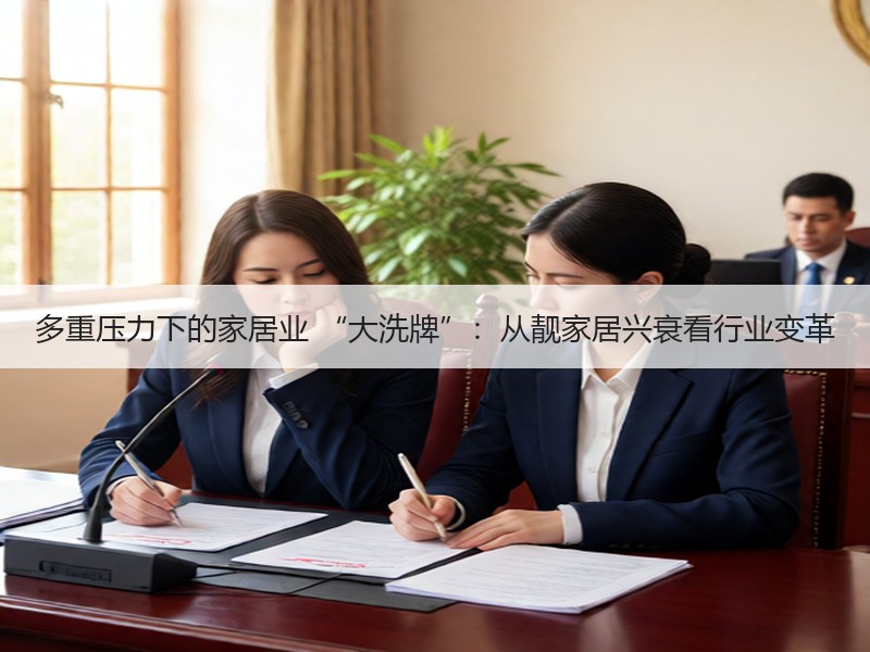 多重压力下的家居业 “大洗牌”：从靓家居兴衰看行业变革