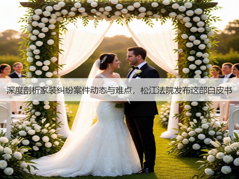 深度剖析家装纠纷案件动态与难点，松江法院发布这部白皮书