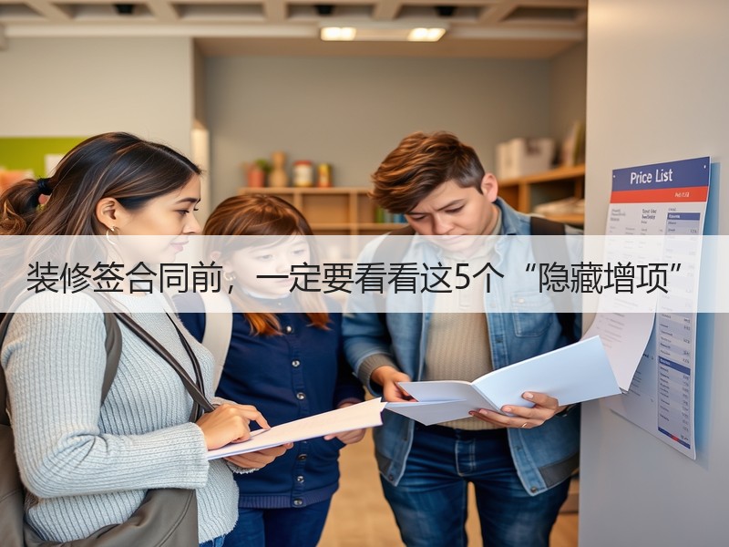 装修签合同前，一定要看看这5个“隐藏增项”
