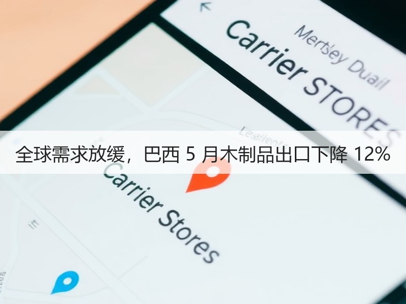 全球需求放缓，巴西 5 月木制品出口下降 12%
