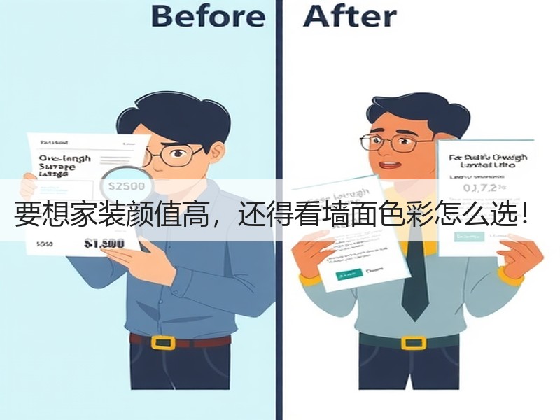要想家装颜值高，还得看墙面色彩怎么选！