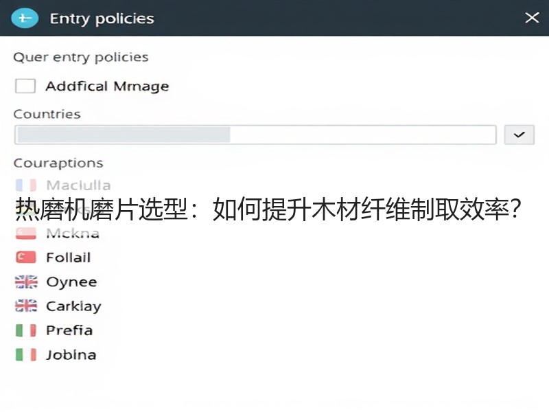 热磨机磨片选型：如何提升木材纤维制取效率？