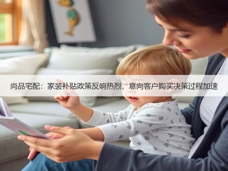 尚品宅配：家装补贴政策反响热烈，意向客户购买决策过程加速