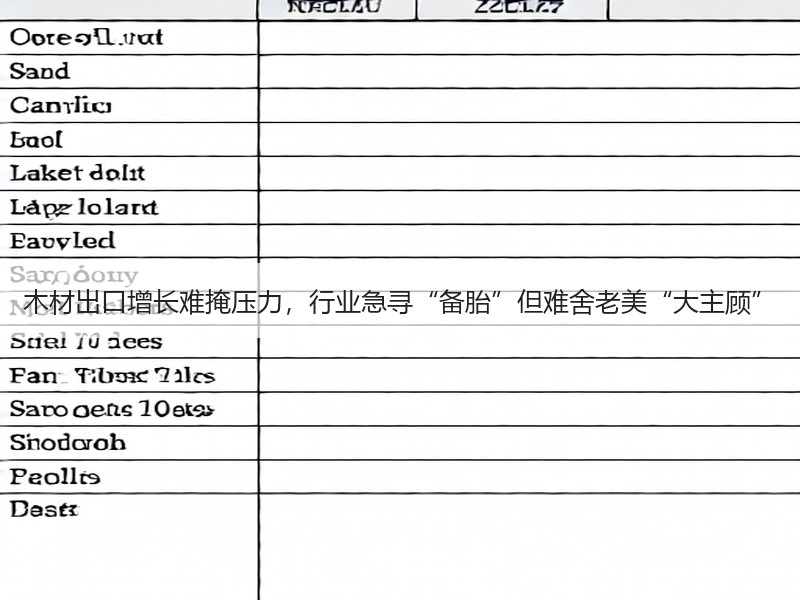 木材出口增长难掩压力，行业急寻“备胎”但难舍老美“大主顾”