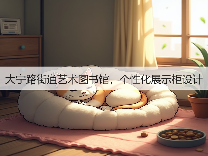 大宁路街道艺术图书馆，个性化展示柜设计