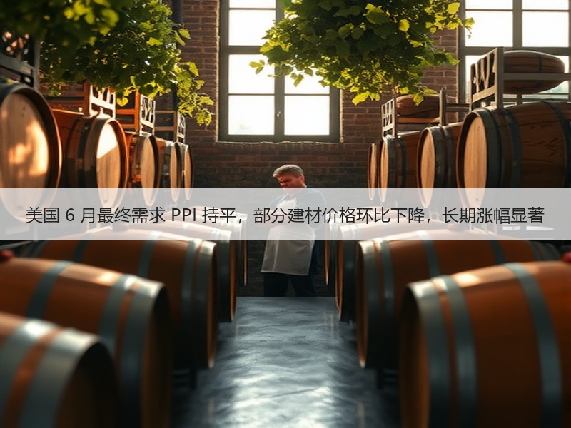 美国 6 月最终需求 PPI 持平，部分建材价格环比下降，长期涨幅显著
