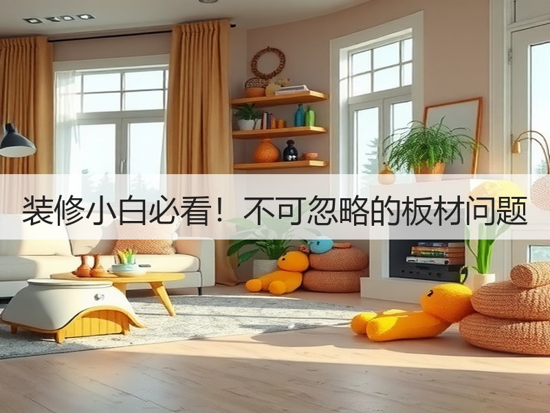 装修小白必看！不可忽略的板材问题