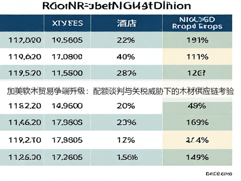 加美软木贸易争端升级：配额谈判与关税威胁下的木材供应链考验