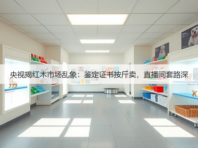 央视揭红木市场乱象：鉴定证书按斤卖，直播间套路深