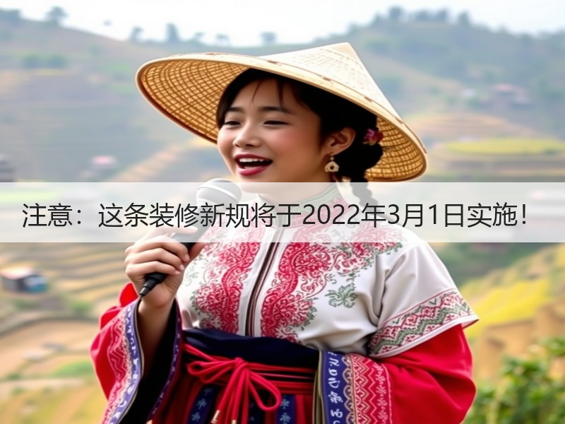 注意：这条装修新规将于2022年3月1日实施！