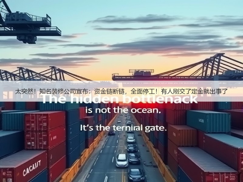 太突然！知名装修公司宣布：资金链断链，全面停工！有人刚交了定金就出事了
