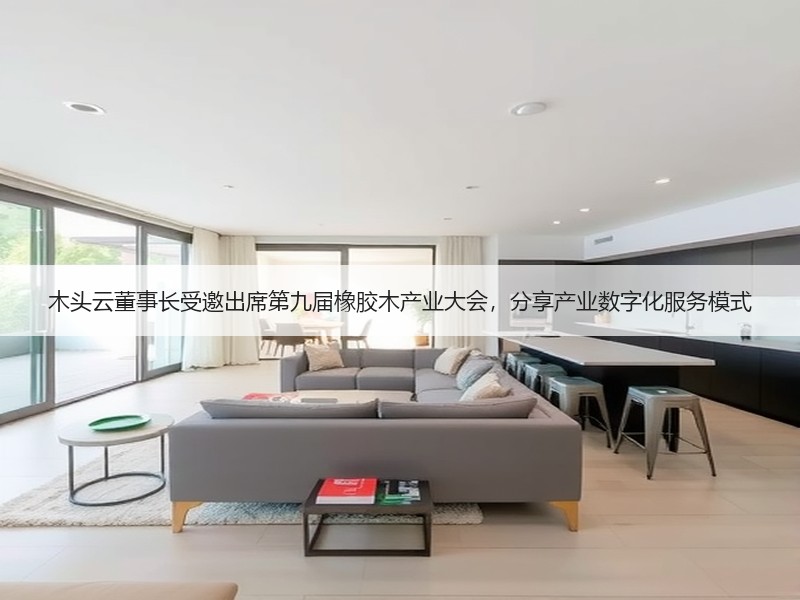 木头云董事长受邀出席第九届橡胶木产业大会，分享产业数字化服务模式
