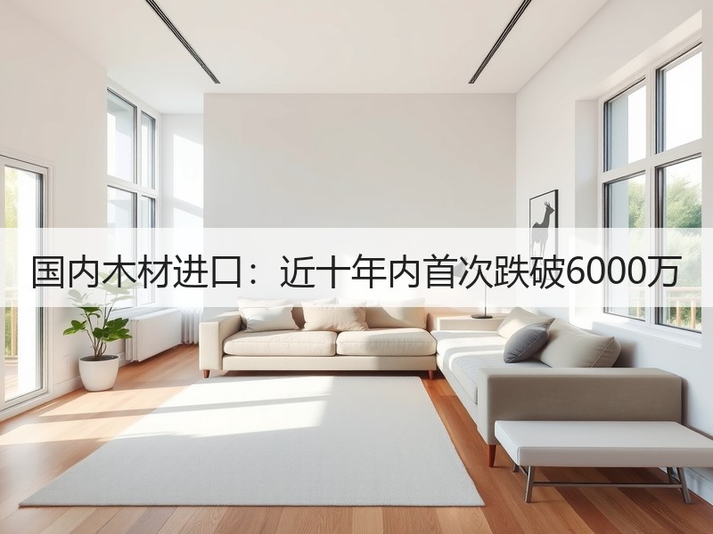 国内木材进口：近十年内首次跌破6000万