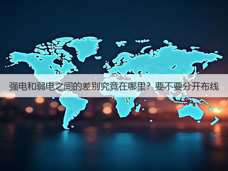 强电和弱电之间的差别究竟在哪里？要不要分开布线
