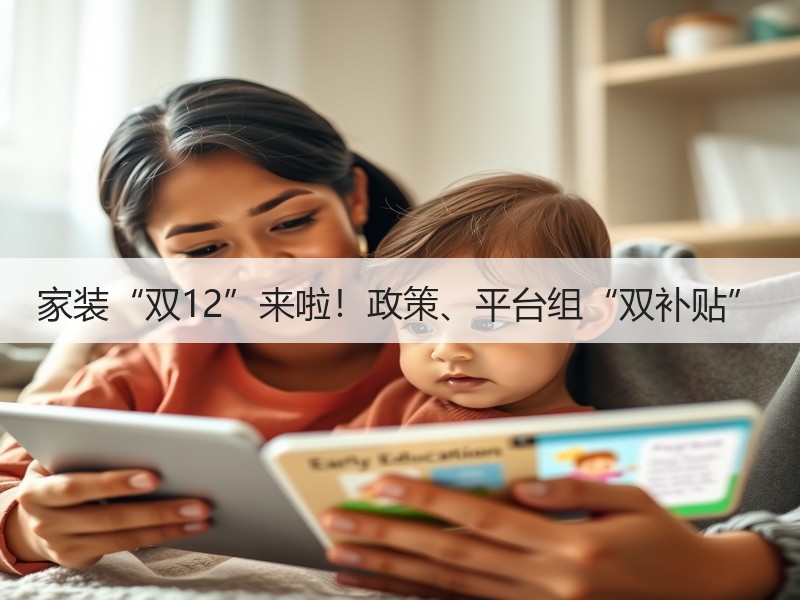 家装“双12”来啦！政策、平台组“双补贴”