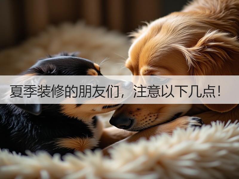 夏季装修的朋友们，注意以下几点！
