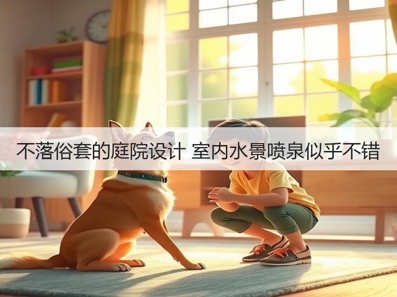 不落俗套的庭院设计 室内水景喷泉似乎不错
