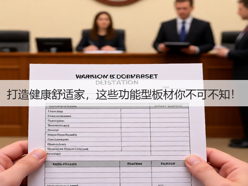 打造健康舒适家，这些功能型板材你不可不知！