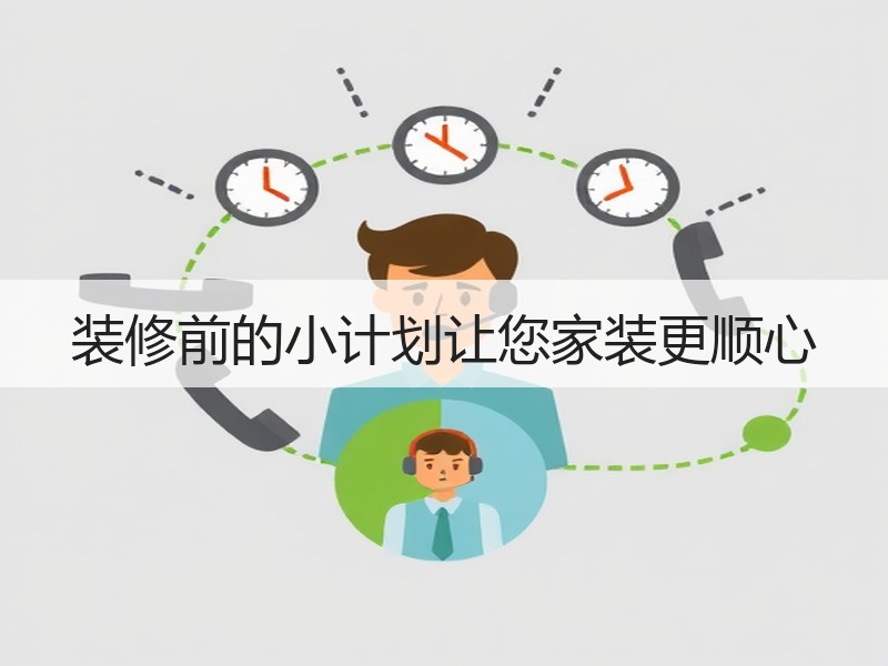 装修前的小计划让您家装更顺心