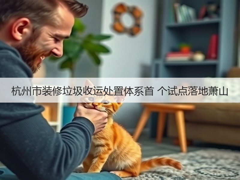 杭州市装修垃圾收运处置体系首 个试点落地萧山