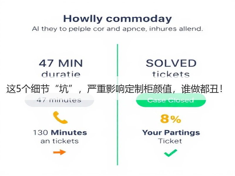 这5个细节“坑”，严重影响定制柜颜值，谁做都丑！