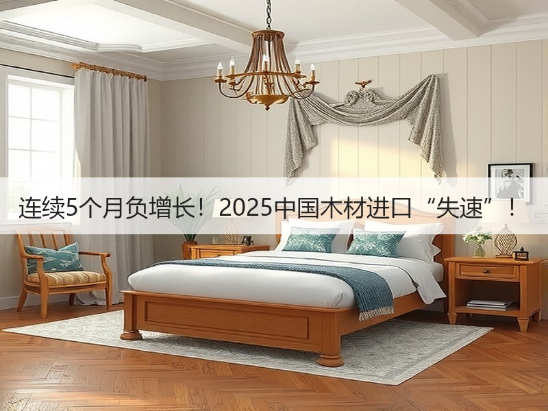 连续5个月负增长！2025中国木材进口“失速”！