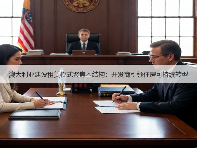 澳大利亚建设租赁模式聚焦木结构：开发商引领住房可持续转型