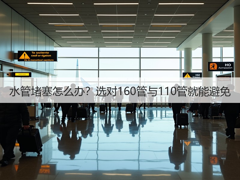 水管堵塞怎么办？选对160管与110管就能避免