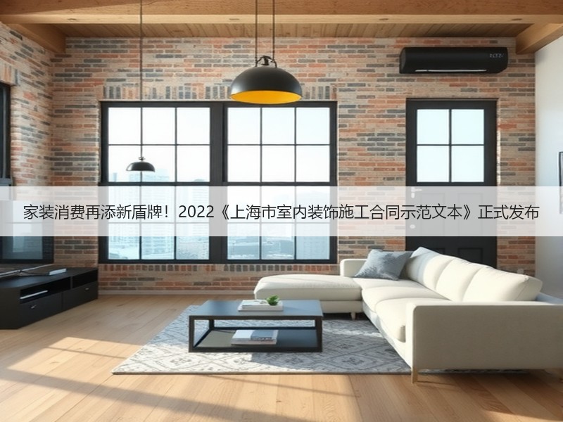 家装消费再添新盾牌！2022《上海市室内装饰施工合同示范文本》正式发布