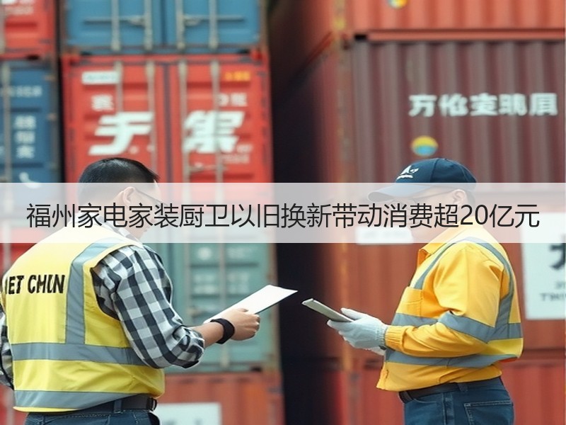 福州家电家装厨卫以旧换新带动消费超20亿元