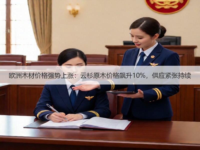欧洲木材价格强势上涨：云杉原木价格飙升10%，供应紧张持续
