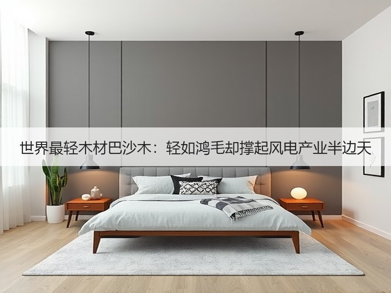 世界最轻木材巴沙木：轻如鸿毛却撑起风电产业半边天