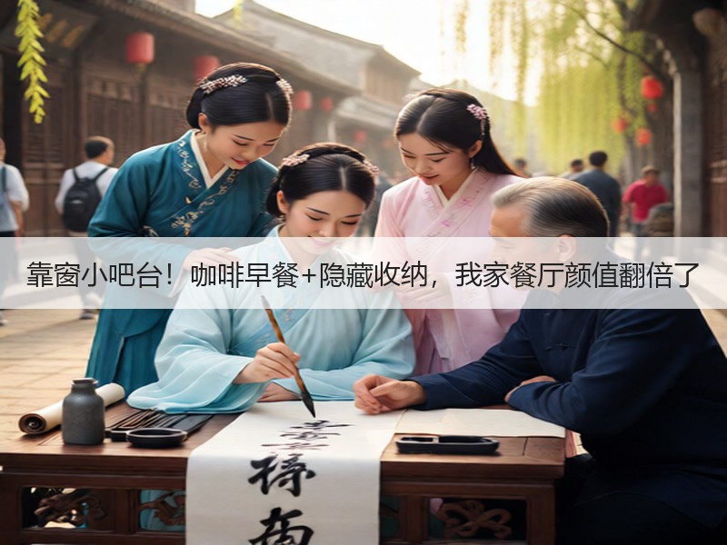 靠窗小吧台！咖啡早餐+隐藏收纳，我家餐厅颜值翻倍了