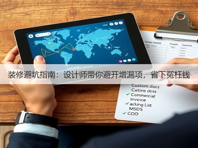 装修避坑指南：设计师带你避开增漏项，省下冤枉钱