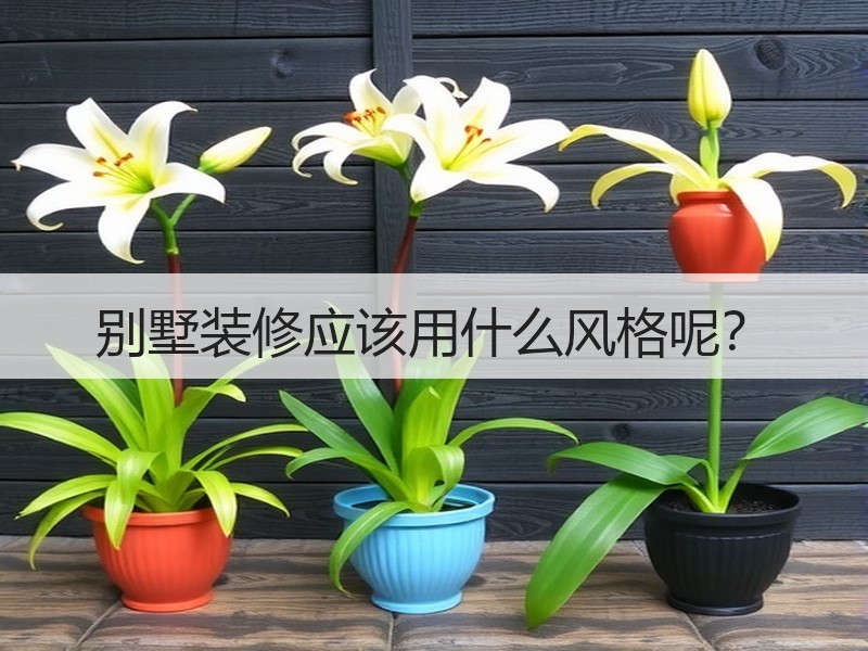 别墅装修应该用什么风格呢？