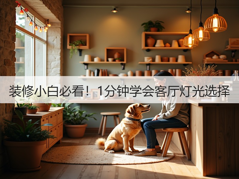 装修小白必看！1分钟学会客厅灯光选择