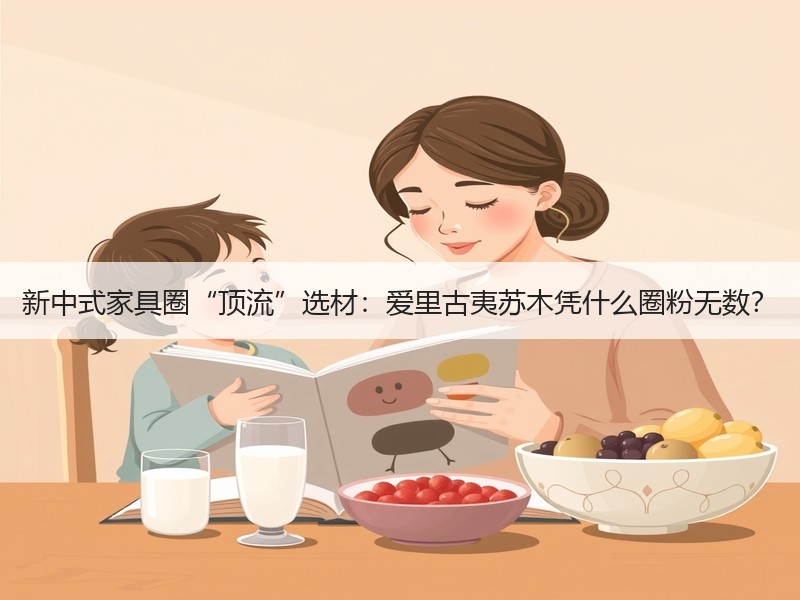 新中式家具圈“顶流”选材：爱里古夷苏木凭什么圈粉无数？
